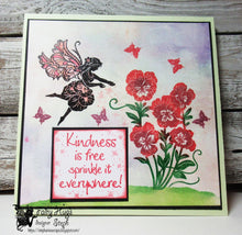 Load image into Gallery viewer, Fairy Hugs Stamps - Valerie&#39;s Pansy
