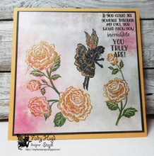 Load image into Gallery viewer, Fairy Hugs Stamps - Rosalie&#39;s Rose
