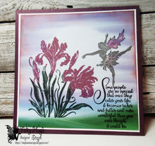 Load image into Gallery viewer, Fairy Hugs Stamps - Carol&#39;s Iris
