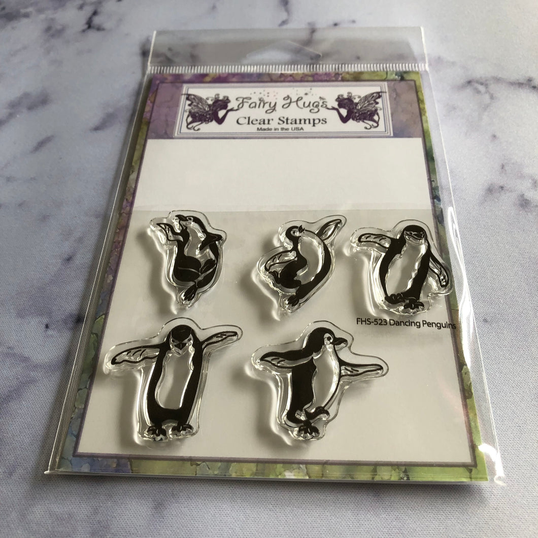 Fairy Hugs Stamps - Dancing Penguins