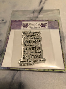 Fairy Hugs Stamps - Braver