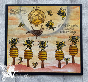 Fairy Hugs Stamps - Dancing Bees
