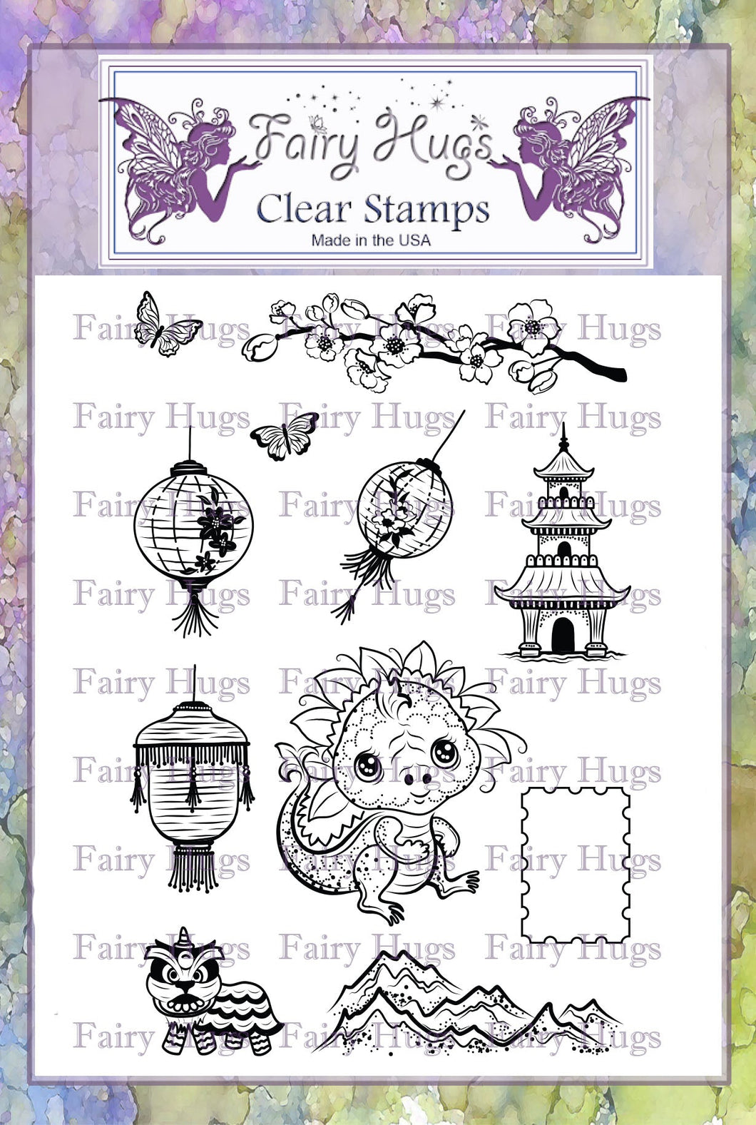 Fairy Hugs Stamps - Oriental Dragon Set